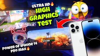  POWER OF IPHONE 14 PRO MAX - BGMI HIGH GRAPHICS TEST