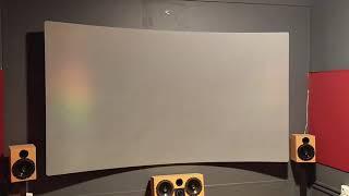 100 inch Curved projector Screen | 5.1 Powerfull DIY Home theater design @THINKalt