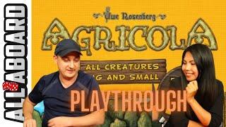 Agricola: All Creatures Big and Small | Board Game | 2-Player Playthrough | My Kingdom for a Horse