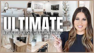 Decorating ENTIRE HOUSE in 3 HOURS  | ULTIMATE WHOLE HOUSE DECORATING Marathon | Empty To Finished