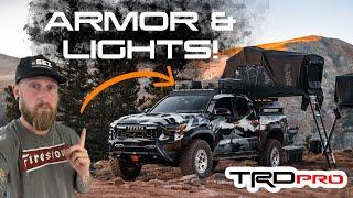 2024 TRD Pro Tacoma Build | C4 Armor & Lighting