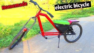 how to make electric chopper bike at home/ MC Crazy Subrata