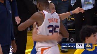 Steph Curry shows love to KD after INSANE FINAL MINUTES vs Suns 