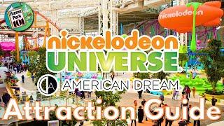 Nickelodeon Universe - American Dream ATTRACTION GUIDE - ALL RIDES - Rutherford, NEW JERSEY - 2025