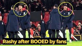 United fans reaction to Rashford LAUGHING after fans BOOED him during the Newcastle game