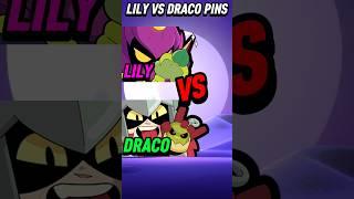 Lily VS Draco Pins  #brawlstars #shorts