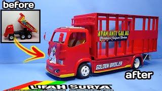 MODIF TRUK PLASTIK  jadi truk ayam Mbois _pipa pvc