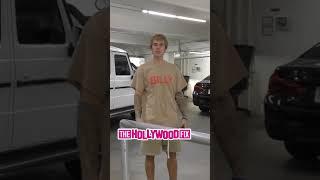 Justin Bieber Is Not In The Mood To Deal With Paparazzi While Arriving At His Office In Bev. Hills