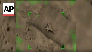 Israeli military releases video said to show latest strikes in Syria