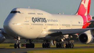 BEST OF | Qantas Boeing 747 Takeoffs & Landings ● Melbourne Airport Plane Spotting