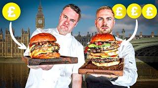 £10 vs £100 Burger CHEF CHALLENGE ACROSS LONDON