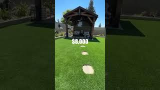 Here’s how much we charged for turf installations #landscape #turf #turfinstallation