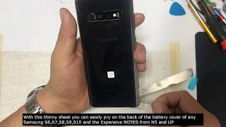 Make your own PRY TOOL to REMOVE Battery Cover of High End Phones S10, Note 10