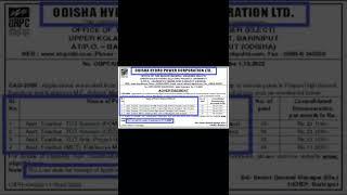 PGT_TGT Recruitment_Odisha Hydropower Corporation_2022