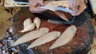 Amazing Small Sea Fish Cutting Mayurbhanj  Indian Sea Fish Cutting Skills