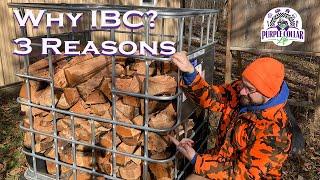 Best Firewood Storage! 3 Reasons I Use IBC Totes