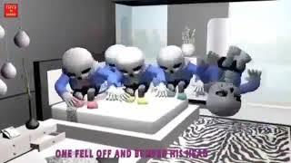 5 little sans jumping on the bed(1 year special)