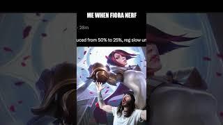 FIORA NERF  LETS GOOO #leagueoflegends #league #gaming #twitch #riotgames #leagueoflegendsclips