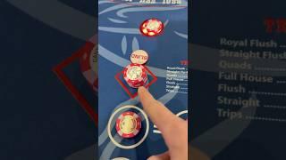 I bet $100 on a blind hand of UTH #Betting #Casino
