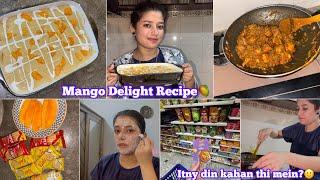 Itny din bad vlog upload kiya kahan thi main??| Mango delight recipe