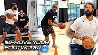 Footwork, Pick-Ups, & Scoring Off Screens | NBA Workout w/ 18 Year Pro Markieff Morris