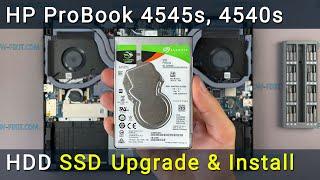 HP ProBook 4545s, 4540s Upgrade: Easy HDD Removal and SSD Installation Tutorial