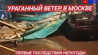 НЕПОГОДА В МОСКВЕ. ВЕТЕР СНОСИТ ВСЁ. ПЕРВЫЕ ПОСЛЕДСТВИЯ 21 НОЯБРЯ