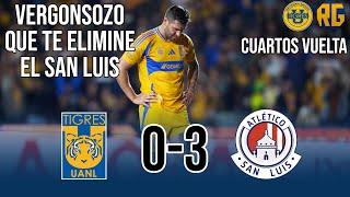 HUMILLACIÓN y fin de la EPOCADA DORADA? | TIGRES VS ATL. DE SAN LUIS 0-3 | LIGA MX 2024