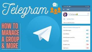 Everything you need to know about Telegram group as an admin - Telegram app tutorial