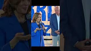 Kamala Harris without/ohne teleprompter 1