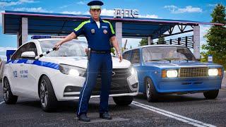 ПЕРВЫЙ РАЗ в GTA про РОССИЮ вступил в ПОЛИЦИЮ ДПС!