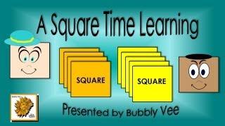 Learn About a Square / Shape Activity / Bubbly Vee