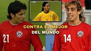 MATÍAS FERNÁNDEZ  y JORGE VALDIVIA vs BRASIL de RONALDINHO - 24/03/2007.