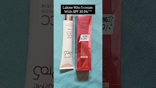 Lakme 90to 5 cream with SPF 30 PA+++review/#Lakme products #ytshorts #skincare #shorfeed #viralvideo