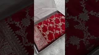 Elegant & Timeless | Red Mashru Silk Saree with Gold Zari Jaal | Resham Peharavas