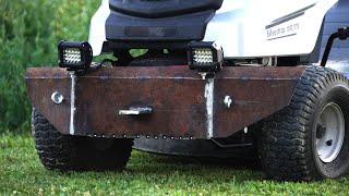 Homemade FRONT METAL BUMPER For TRACTOR Mower !?