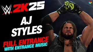 AJ STYLES WWE 2K25 ENTRANCE - #WWE2K25 AJ STYLES