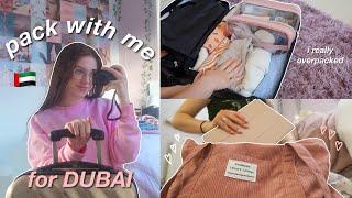 pack with me for DUBAI! *i overpacked again*