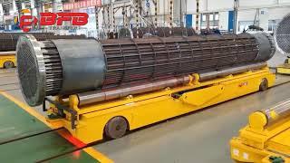 Heavy load industrial trolleys，Rail cart platform material transfer trolley