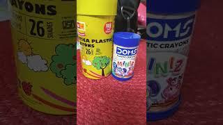 DOMS plastic crayons mini/#doms #crayons #shorts #stationaryhaul