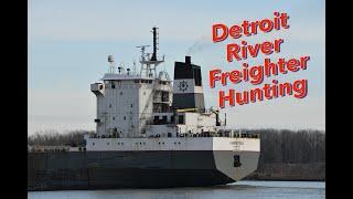 Oldgeezer and Shipmates Watch the Freighters Go By On The Detroit River!