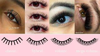 Types of Eyelash Extensions | Lash Extension Styles Explained