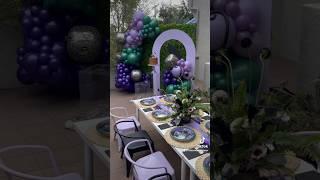 $2000 Backdrop and Balloon Garland Kids Party Setup #partyideas #balloontutorial #eventplanner #diy