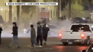 Street racing takeovers flood the Vegas Valley, leading to a man getting shot