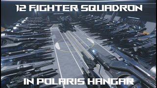 Fitting a FULL SQUADRON of Fighters in the RSI Polaris Star Citizen