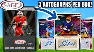 3 Autographs Per Box GUARANTEED! (2025 Sage Football Low Series)