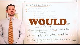 Grammar Series - How and when to use 'Would'