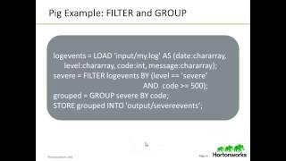 Hadoop Tutorial: Apache Pig