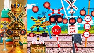 The Railroad Crossing That Wanders into the Toy World 
