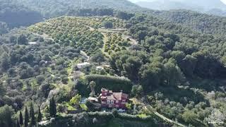 Chalet in monda Aerial video